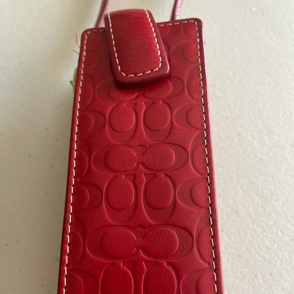 Vintage Coach Leather Accessory Holder with Buckle Strap - Picture 2 of 11